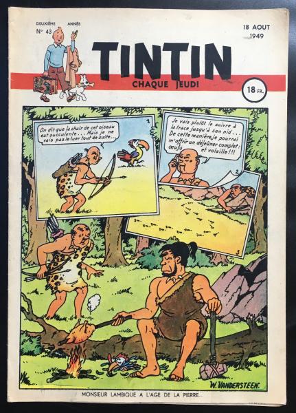 Tintin journal (français)  # 43 - Couverture Vandersteen - Lambique