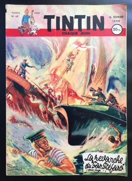 Tintin journal (français)  # 69 - Couverture Raoul Auger