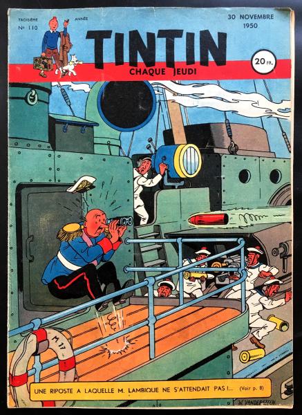 Tintin journal (français)  # 110 - Couverture Vandersteen
