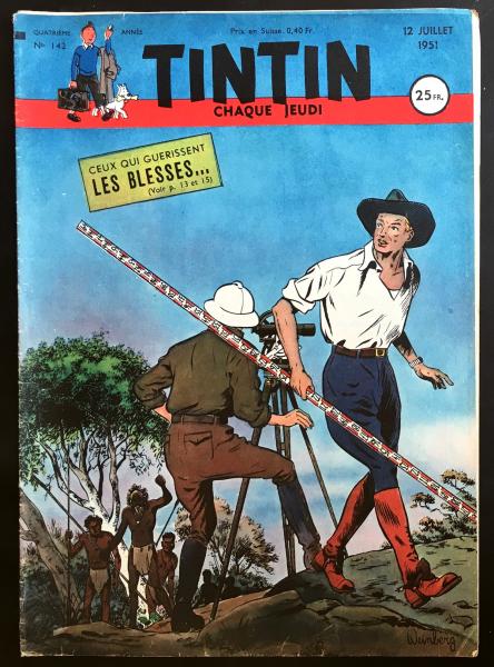 Tintin journal (français)  # 142 - Couverture Weinberg