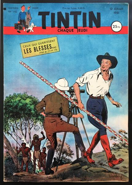 Tintin journal (français)  # 142 - Couverture Weinberg