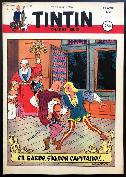 Tintin journal (français)  # 149 - Couverture Vandersteen