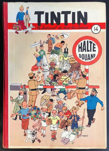 Tintin Français (recueils) # 14 - Recueil éditeur n°14 - couv. Hergé