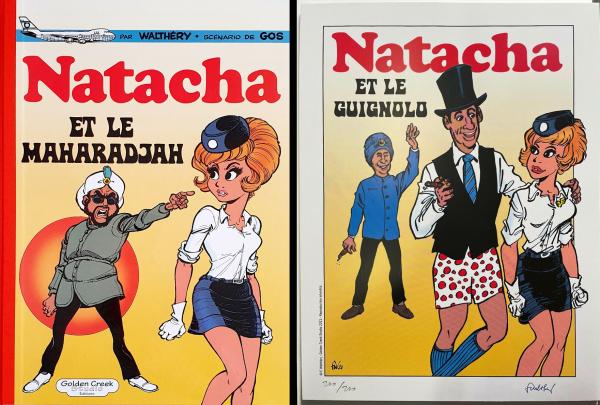 Natacha # 2 - Natacha et le Maharadjah - TL Golden Creek + ex-libris 200 ex. n&s