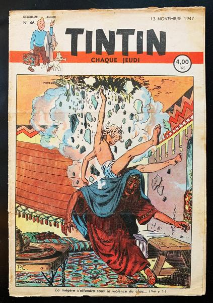 Tintin journal (belge) # 46 - Couverture Cuvelier