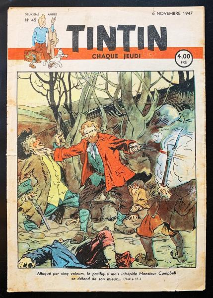 Tintin journal (belge) # 45 - Couverture Laudy