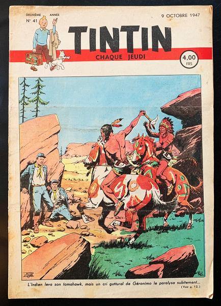 Tintin journal (belge) # 41 - Couverture Le Rallic