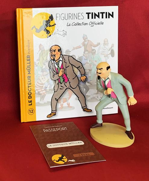 Tintin (figurines Moulinsart) # 12 - Docteur Muller - avec livret + passeport