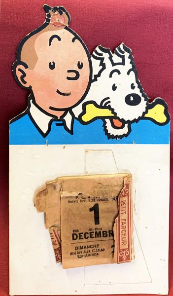 Tintin (divers) # 0 - Rare plv éphéméride le petit farceur
