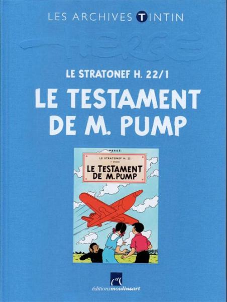 Tintin (une aventure de)(Archives Atlas) # 26 - Le Stratonef H. 22/1 : Le Testament de M. Pump