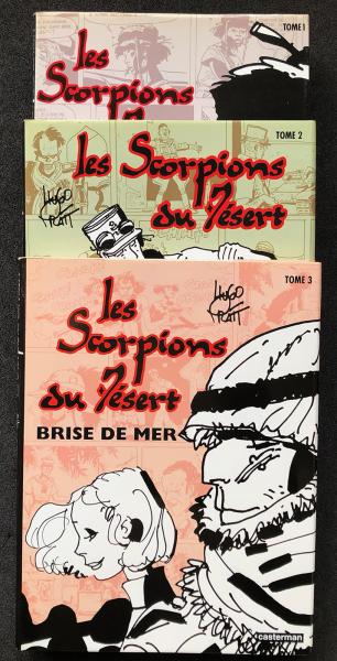 Les Scorpions du désert # 0 - Série couleurs jaquettes Pratt complète 3 tomes