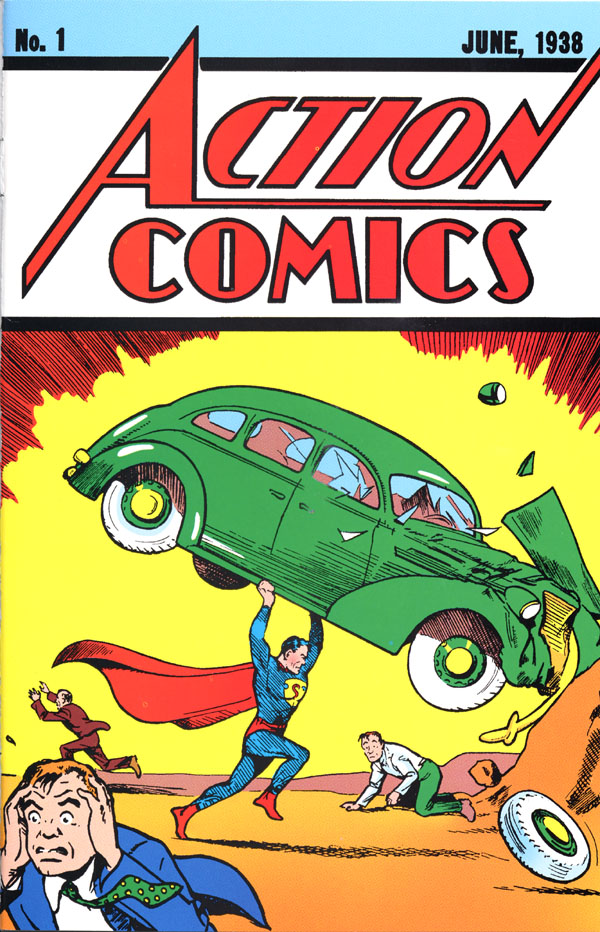 la bande dessinée la plus chère au monde : Action comics n°1 (1938 - 1ère apparition de Superman)
