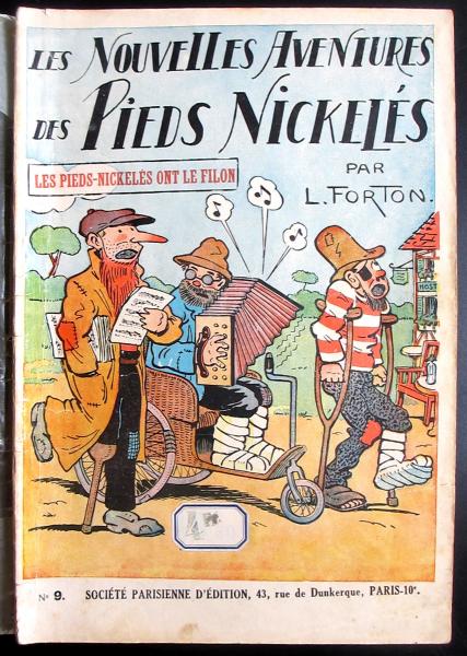 Album BD Les Pieds Nickelés (Avant-Guerre) – Tome 8 'Attractions Sensationnelles' – Très Bon État