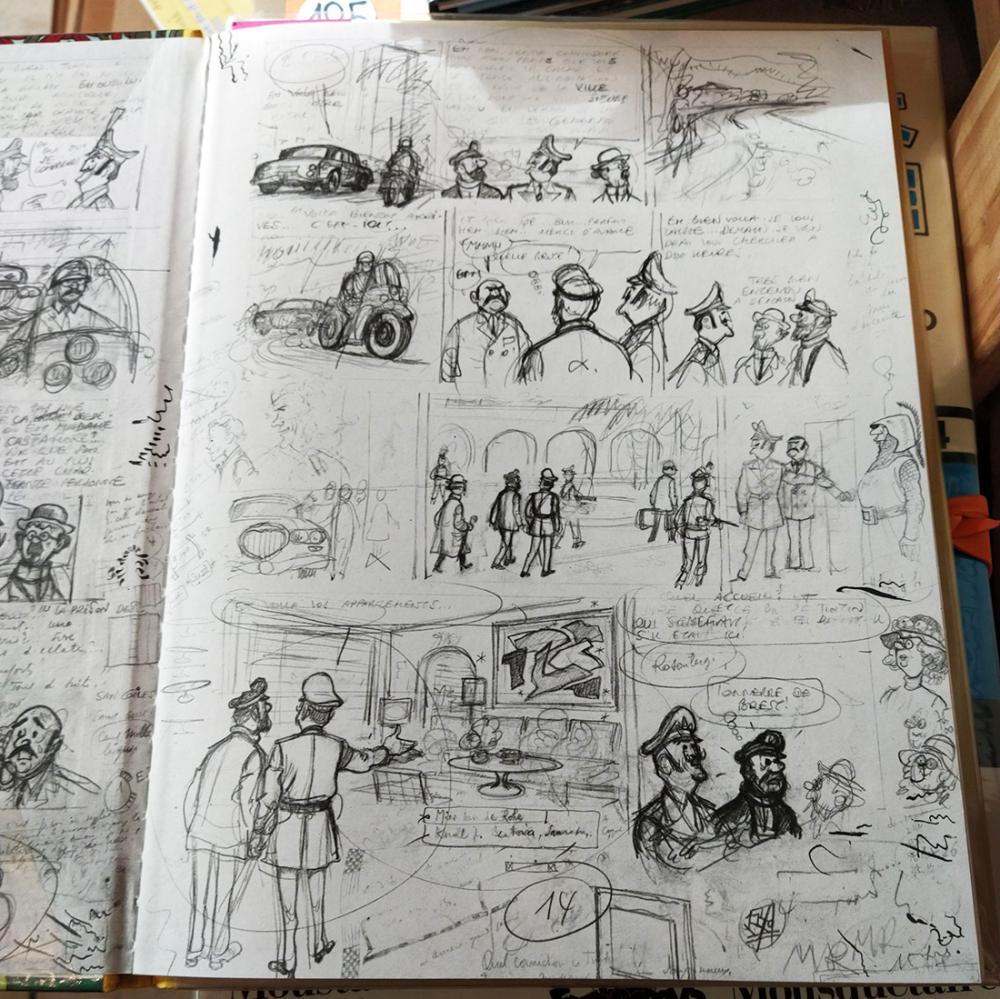 Strip De Planche Tintin Et Les Picaros - Produit Dérivé Moulinsart - Occasion Comme Neuf