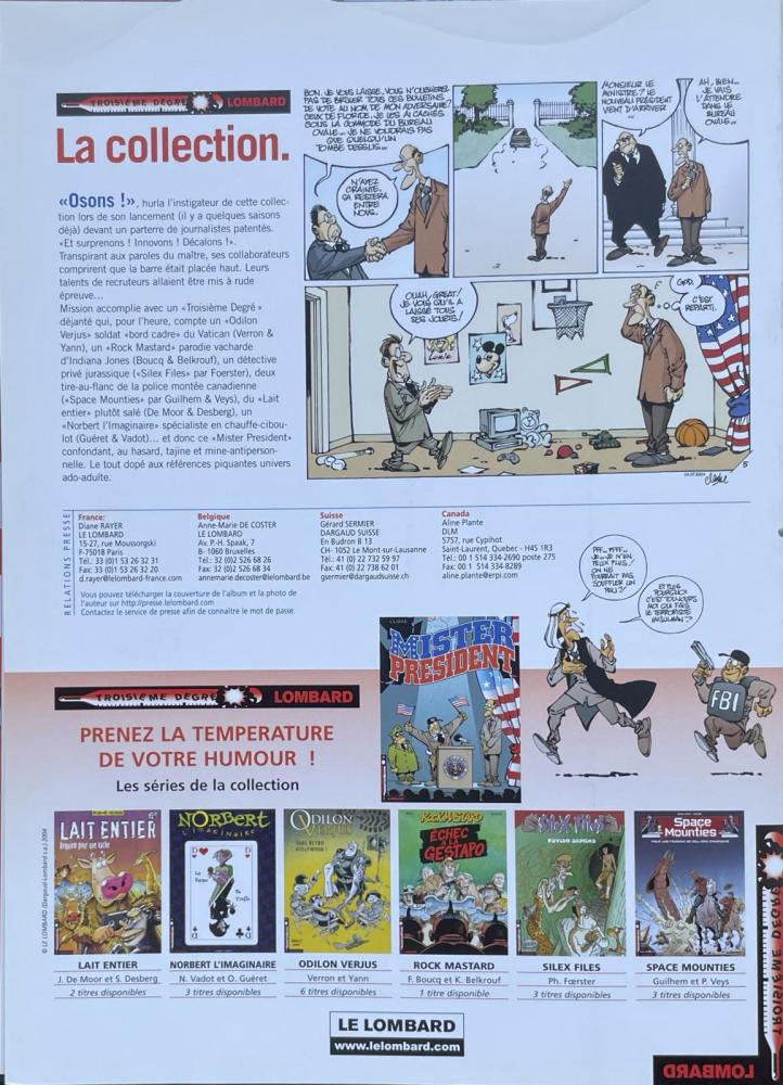 Mister President + pop-up dossier presse