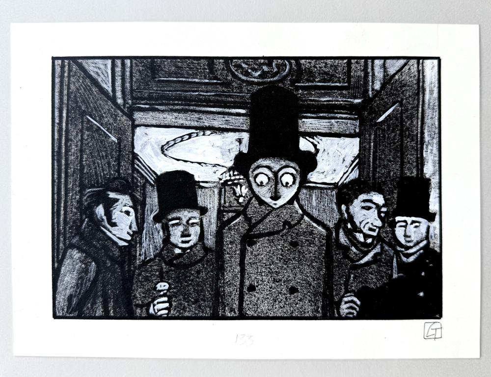 Le double de Dostoïevski - TT 40ex. N&S + dessin original