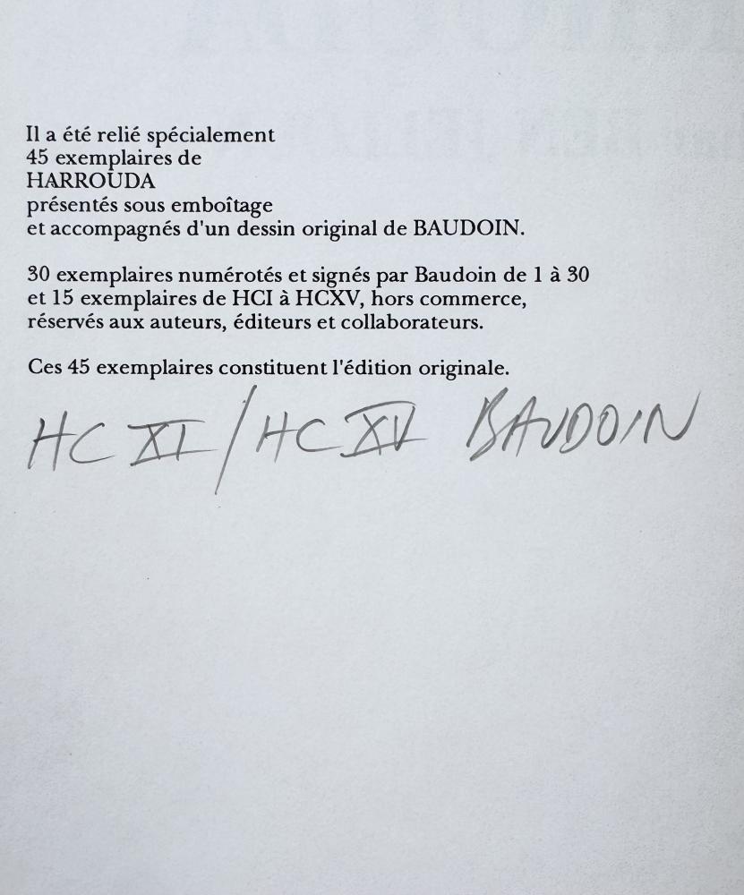 Harrouda - TT HC 15ex. N&S + dessin original