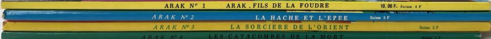 Arak - Fils de la foudre (Arédit-Artima) # 0 - Série complète n°1 à 4