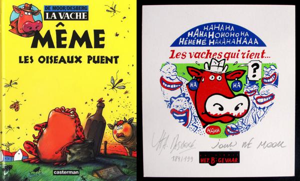 La Vache # 3 - Même les oiseaux puent + ex libris sérigraphié signé