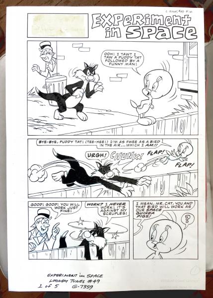 Tweety and Sylvester # 0 - Grande planche originale Springer Looney tunes