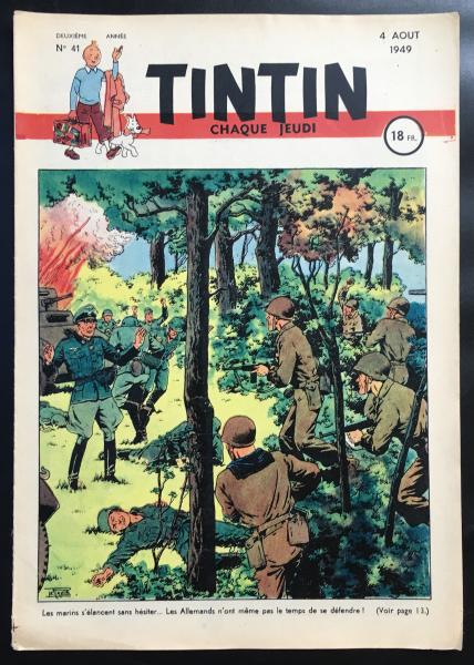 Tintin journal (français)  # 41 - Couverture Le Rallic - Leclerc