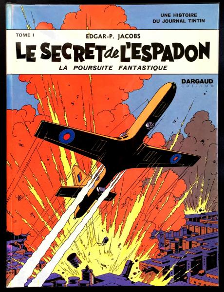 Blake et Mortimer # 1 - Le secret de l'espadon - 1ère édition dos imprimé