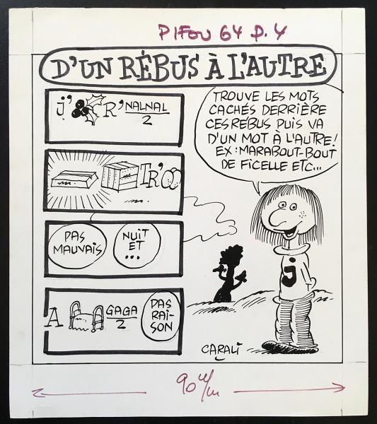 Dessin original "d'un rébus à l'autre"