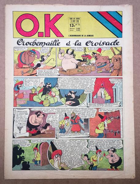 O.K # 112 - Couverture arrière couleur Uderzo