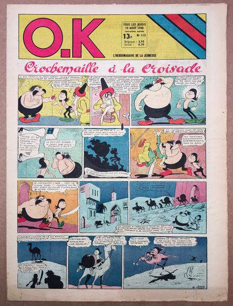 O.K # 113 - Couverture arrière couleur Uderzo