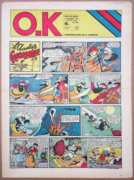 O.K # 129 - Couverture arrière couleur Uderzo