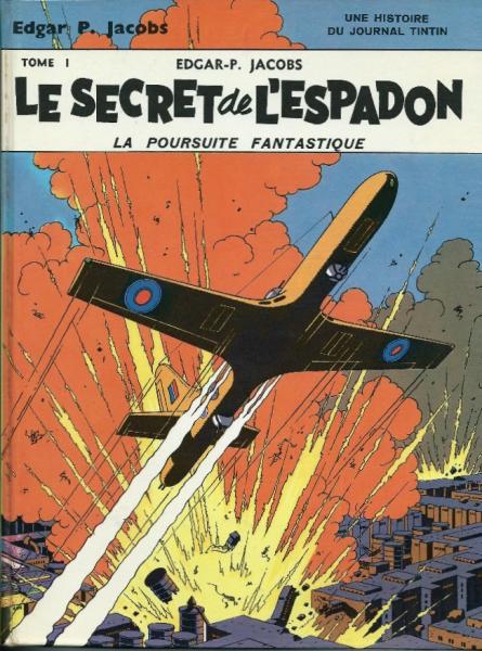 Blake et Mortimer # 1 - Le secret de l'espadon - 1ère édition dos imprimé V2