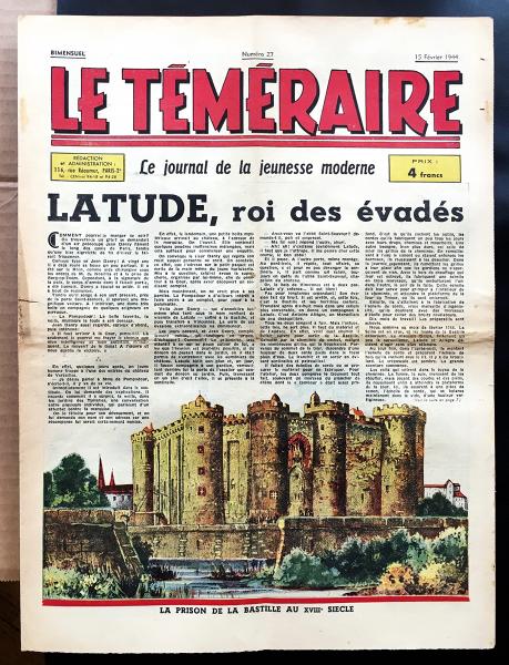 Le Téméraire # 27 - Latude, roi des évadés