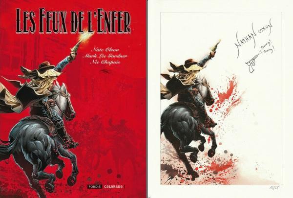 Feux de l'enfer - TL avec ex-libris signé Nate Olson