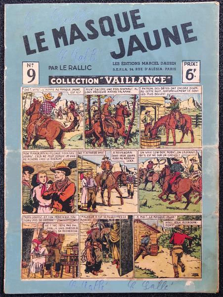 Collection "vaillances" # 9 - Le Masque jaune