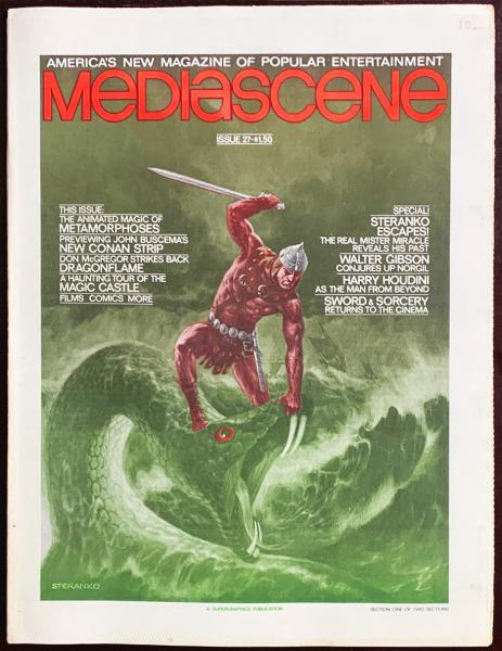 Mediascene # 27 - #27 - Steranko escapes ! - double issue