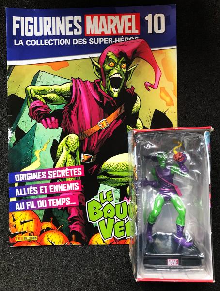 Figurines Marvel Panini # 10 - Le Bouffon vert - en boîte + magazine