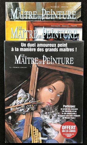 Le maître de peinture # 0 - Série complète 1 à 3 en EO (T3 sous enveloppe + ex-libris)