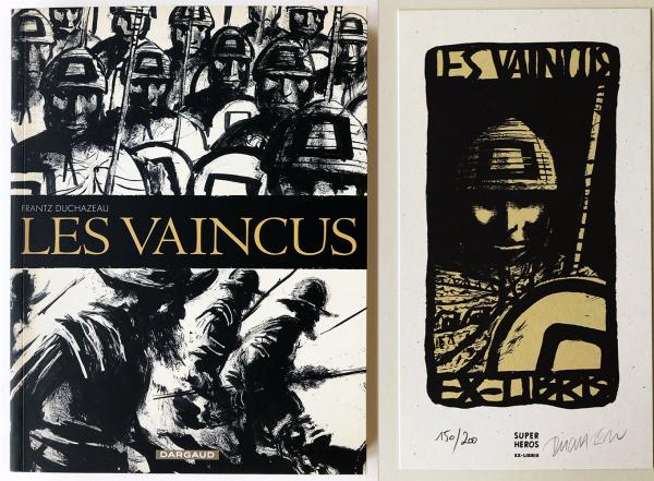 Les Vaincus + ex-libris Super-héros N&S