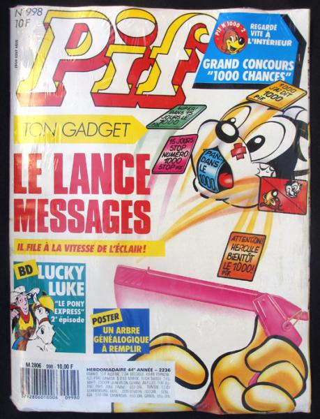 Pif gadget # 998 - Avec gadget sous film : 