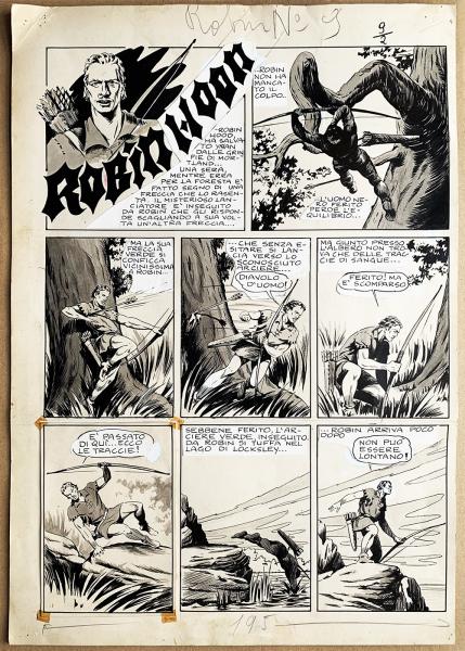 Robin des bois (Pierre Mouchot) # 9 - Planche originale page 1 - Bertrand Charlas